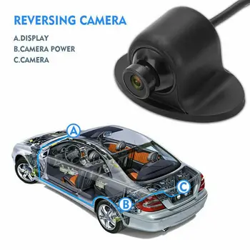 Uniwersalna samochodowa tylna kamera przednia bocznego nocne kopia parking odwrotna kamera 360°szerokokątny CCD CMOS akcesoria samochodowe