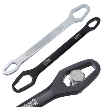 Uniwersalny 8-22 mm klucz Zapadkowy z podwójną głowicą zestaw kluczy klucz nakrętki, klucze naprawa narzędzi ręcznych dla domowego samochodu roweru