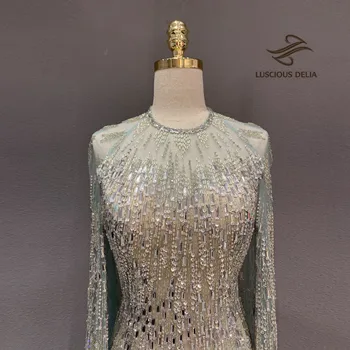 Urządzony w luksusowym Dubai płaszcz suknie wieczorowe 2020 pierścionek linkę bez ramiączek suknia wieczorowa soczyste Delia
