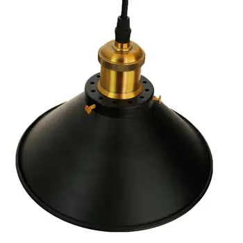 Vintage, loft wiszące Średnica 22 cm miedziana podstawa czarny światło 110 v lub 220 v przemysłowa lampa Edison oświetlenie baru kawowego
