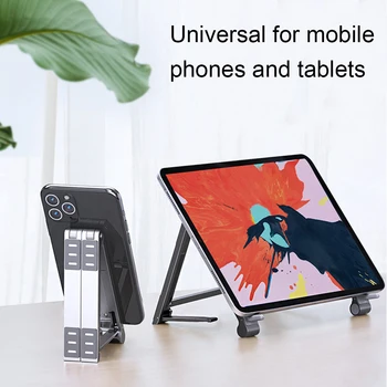 Wielofunkcyjny tablet laptop stojak składany stacjonarny, telefon komórkowy, laptop, iPad uchwyt stojak regulowany mini-antypoślizgowy uchwyt rack