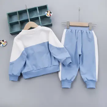 Wiosna Dziewczynka Chłopiec odzież odzież Dziecięca Stroje codzienne sportowe bawełniane Mike ' a spodnie dziecięce, łóżeczka dziecięce, garnitury 1 2 3 4 lata