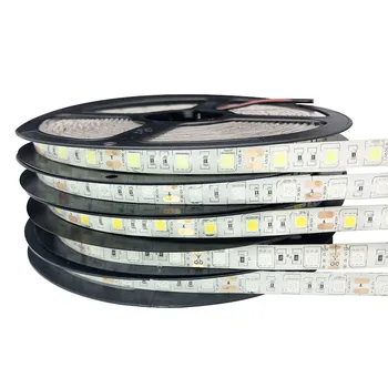 Wodoodporny 5050 RGB 5M Taśma LED, taśma LED Strip light 12V elastyczne dekoracje do domu oświetlenie RGB/biały/ciepły biały/niebieski/zielony/czerwony