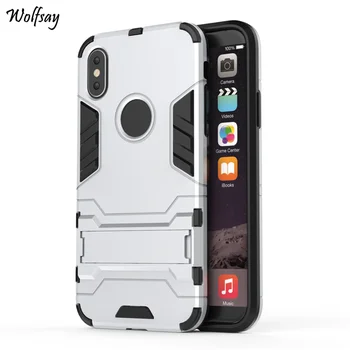 Wolfsay Cover For iPhone 8 Case Slim PC + Soft Rubber Armor Case For iPhone 8 Cover For Apple iPhone 8 5.8