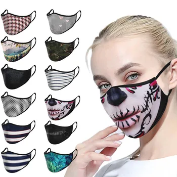 Wysokiej jakości konstrukcja Maska wielokrotnego użytku моющаяся Maska drukowane maski bawełniane dla dorosłych ochronne PM 2.5 kurz pokrywa usta maska do ust