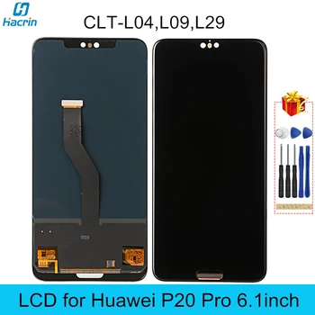 Wyświetlacz Huawei P20 Pro CLT-L04,L09,L29 wyświetlacz LCD Digitizer wymiana ekranu dotykowego Huawei P 20 Pro 6,1-calowy wyświetlacz LCD przetestowany