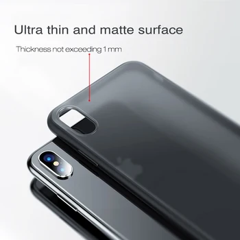 X-Level przezroczyste etui do iPhone X XS Max Hard PC matowy miękki silikonowy krawędź z tyłu telefonu przezroczysta pokrywa dla iPhone XR Case