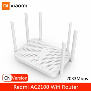 Xiaomi Redmi AC2100 Wireless Router Wifi Repeater 2.4 G 5GHz Dual-Band 2033Mbps External Signal Amplifier Repetidor Wifi Extender
