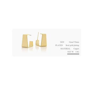 YMYW minimalistyczny metal geometryczne kolczyki pręta złoto miedź Urok kolczyki biżuteria akcesoria dla kobiet elegancki prezent 2020