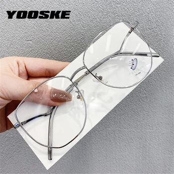 YOOSKE Blue Light Blocking Glasses kobiety gry komputerowe okulary przezroczyste oprawki okularowe mężczyźni unikalna konstrukcja ramy spr