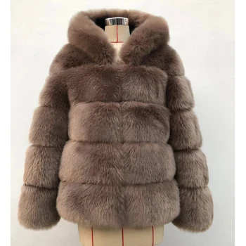 ZADORIN 2020 zimowy gruby ciepły płaszcz ze sztucznego futra Kobiet plus rozmiar z kapturem i długim rękawem kurtka ze sztucznego futra luksusowe zimowe futrzane płaszcze bontjas