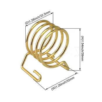 Złota sprężynowa ligatura tradycyjnego alt-saksofon średnicy 3,25 cm