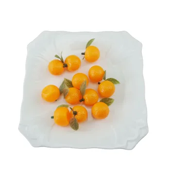 Śliczne sztuczne mini pomarańcze fałszywe tanie plastikowe ozdoby owoce dla domowej kuchni partia ślub boże narodzenie wystrój rzemiosła DIY