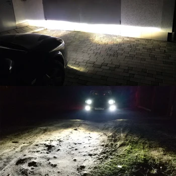 Światła przeciwmgielne w zbieraniu Mazda MPV II (LW) 1999-2006 samochodowy przedni zderzak LED obiektyw światła przeciwmgielne światła do jazdy dziennej DRL H11 12V
