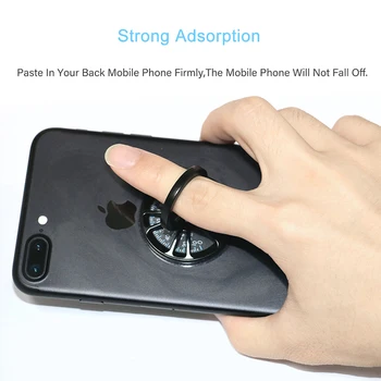 Żyroskop telefon uchwyt na palec pierścień 360 stopni metalowe podstawki dla iPhone Samsung smartfon uniwersalny Muti-funkcja ręcznego obracania спиннер