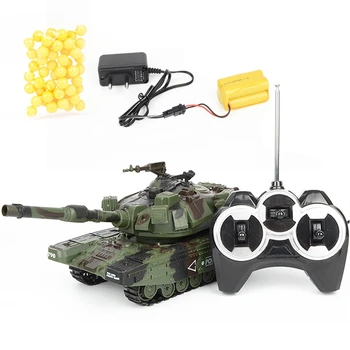 1:32 wojskowa wojna RC czołg ciężki duży interaktywny pilot zdalnego sterowania samochodzik z kulami model elektroniczny chłopiec zabawki