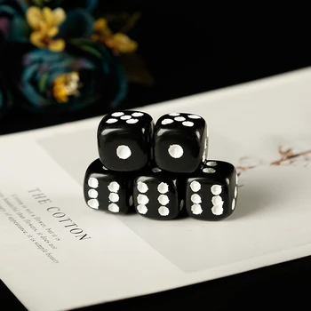 1 luxury dice rolling gold sandstone and obsidian dice fun podniecający round dice 17mm party club bar entertainment game