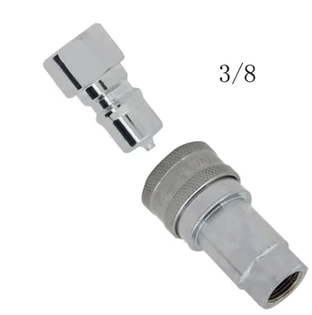 1 zestaw 1/4 3/8 1/2 3/4 1 1-1/4 hydrauliczny Быстроразъемная sprzęgło BSP Close Type Quick Coupling Steel Material Plug Socket Set Connector