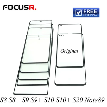 10 szt. wyświetlacz LCD ekran dotykowy panelu zewnętrzne szkło zamiennik dla Samsung S8 S8+ S9 S9+ S10 S10+ S20 Uwaga 8 9 telefon dotykowy panel