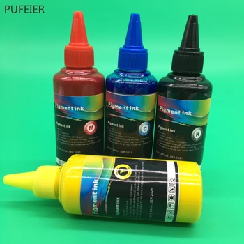 100 ml x 4 kolory uniwersalne tusze pigmentowe do tenisa drukarki atramentowej Epson BK C M Y wysokiej jakości