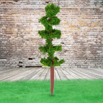 100 szt./kpl. plastikowe drzewa modelowe model dla kolei układ ogród krajobraz krajobraz drzew model diorama miniatury