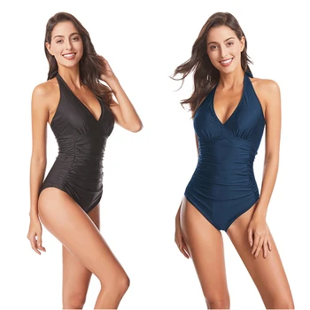 12 Kolorów Jednoczęściowy Strój Kąpielowy Kobiety Slim Fit Dot Print Patchwork Stałe Sexy Backless Stroje Kąpielowe 2020 Mujer Hot Beach Kostium Kąpielowy