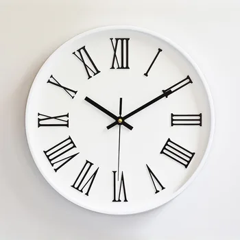 12 cali nowoczesny styl klasyczny zegar ścienny 2019 Nowe okrągły zegarek Kwarcowy Horloge retro Wathces Relogio de parede