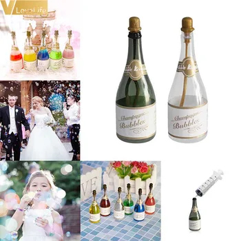 12 szt. Woda mydlana butelki, strzykawki strona Główna ślubne pamiątki przezroczysty szampana prezent dla gości ślub dekoracje mini