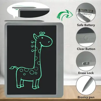 15-calowy tablet do pisania rysunek płyty prezenty dla dzieci biuro wyświetlacz LCD list pismo klocki tablet rysunek zabawki zamek na klucz