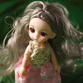 16 cm 1/12 BJD Baby Doll 13 ruchomych przegubowych kosmetyków lalek zabawki nagie Nagie włosy na ciele słodkie modne lalki dla dziewczynki prezent