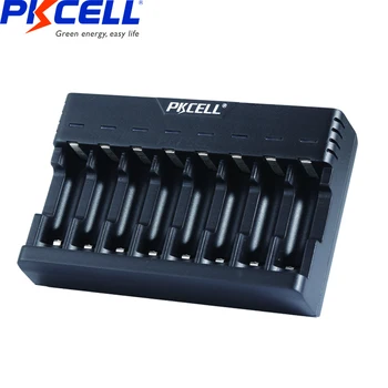 1SZT PKCELL nimh battery charger for 1-8pcs AA/AAA rechargeable battery charger ladowanie nimh/nicd batteries USB 8slots
