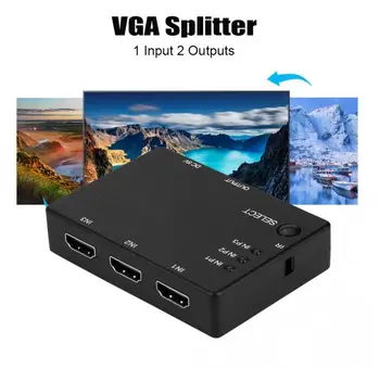 2 w 1 VGA Przełącznik Splitter synchronizacja danych VGA Monitor Switch VGA Splitter