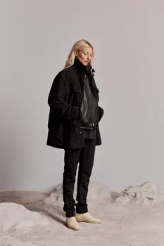 2019 Fog 6th Collection Quality 1:1 Jerry New Design Cotton Padded Women Men Oversize Coat Jacket Men Chamois Hiphop Jacket