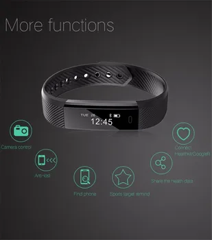 2019 fitness tracker bransoletka siłownia licznik kroków monitor rytmu serca zdrowie zegarek wodoodporny aplikacji dla systemu Android i IOS