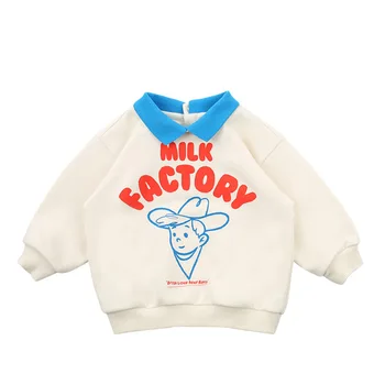 2020 BEBE Brand New Spring Kids Sweaters For Boys Girls Cartoon Print Sweatshirts Baby Children Cotton Outwear Fashion Clothes