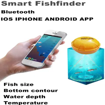 2020 Bezprzewodowy Bluetooth Smart Fish Finder dla iOS i Android Sonar sonar echo fishfinder App 50 m / 130ft Sea fish Detect