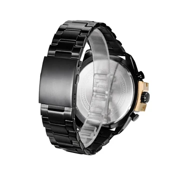 2020 CAGARNY Fashion Trend Big Dial luksusowe Męskie zegarek kwarcowy luksusowe sportowe złote paski ze stali nierdzewnej jakość Relogio Masculino