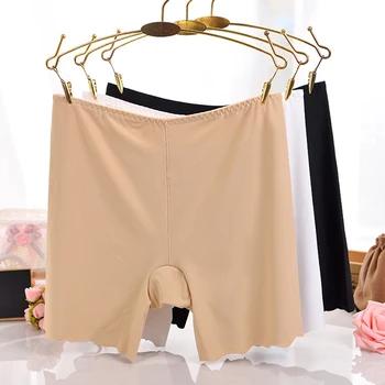 2020 Lato Bezpieczeństwo Krótkie Spodnie Kobiety Bez Szwu Bezpieczeństwa Krótkie Spódniczki Jedwab Oddychającym Bielizna Wygodna Odcinek Miękka Halka
