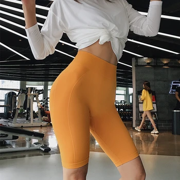 2020 Sprzedaż Dla Kobiet Z Wysokim Stanem Bezszwowe Spodenki Do Jogi Push Up Hip Gym Szorty Fitness Letter Print Sports Leggings Running Workout