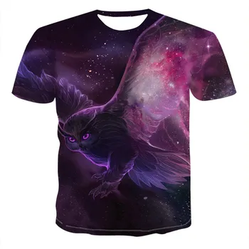 2020 męska nowa spersonalizowana koszulka Animal Print T-Shirt 3D męska koszulka Novelty Animal Tops T-Shirt męska z krótkim rękawem