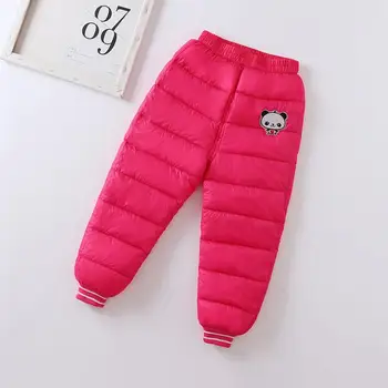 2020 nowe dziewczyny chłopcy zimowe spodnie bawełniane grube ciepłe spodnie wodoodporne spodnie dzieci z wysokim stanem dla dzieci dziecięce spodnie 0-5Y