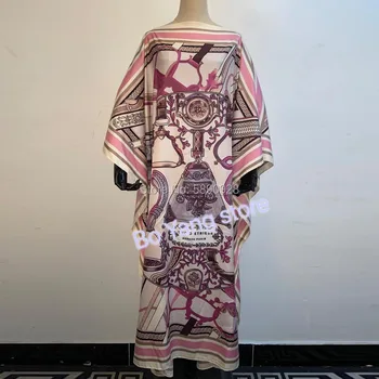 2020 nowe modne sukienki Bazin print дашики długie suknie dla kobiet długa bluzka Yomadou Color Pattern oversize