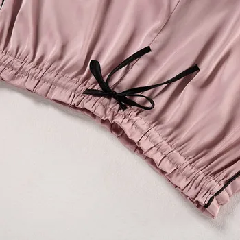 2020 piżamy dla kobiet z krótkim rękawem piżamy Piżam Pj Set satynowa piżama Damska strona jest odzież jedwabna piżama Set Pijama
