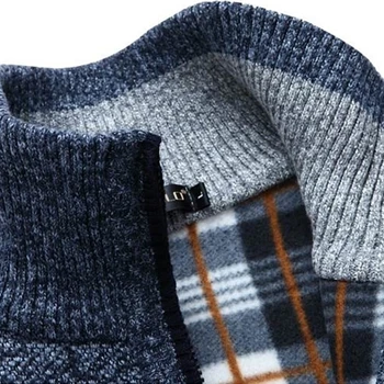 2020New Męskie swetry jesień zima ciepły gruby aksamit sweter, kurtka, sweter płaszcz odzież Męska casual dzianiny USA rozmiar 3XL