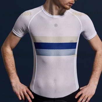 2021 Club Cycling base layer White cycling underwear Oddychającym mesh fabric bike basic shirt strato base ciclistico quick dry