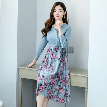 2021 koreański bawełna pranie codzienne biurowe sukienka midi Jesień Zima Vintage 3XL plus rozmiar sukni kobiety elegancki Bodycon różowy Vestidos
