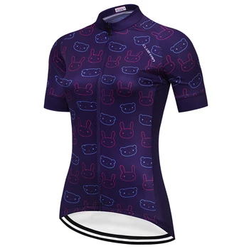 2021 oddychająca jazda na Rowerze Jersey kobiety lato z krótkim rękawem odzież rowerowa słodka koszulka rowerowa MTB ubrania damskie bluzki śmieszne top