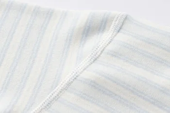 2021 zima maluch chłopcy dziewczęta strona odzież garnitur bawełna organiczna z długim rękawem w paski koszula sweter top +spodnie strój