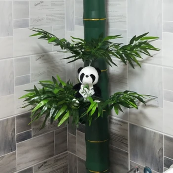 20szt sztuczne rośliny bambusowe liście wiszące roślin zielonych liści rattan dla wewnętrznego i zewnętrznego ogrodu garland wystrój