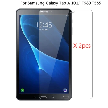 2szt premium 0,3 mm 9H protector szkło hartowane do Samsung Galaxy Tab A 10.1 2016 T580 T585 ochronna folia ochronna